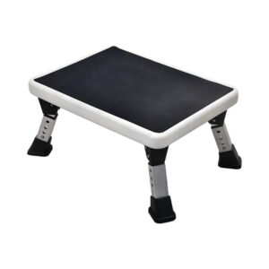 Height-Adjustable Aluminum Footstool