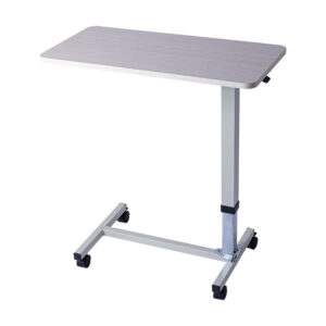 Height-Adjustable Hospital Overbed Table